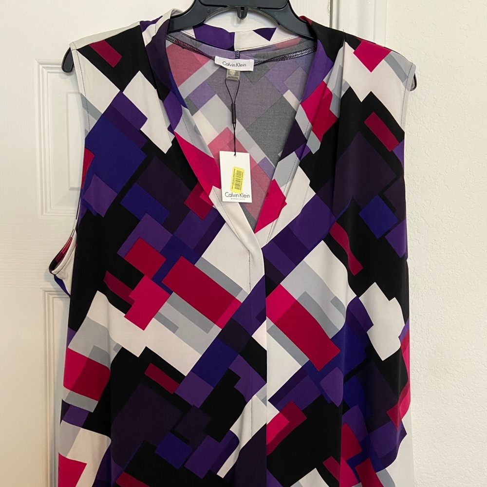 Calvin Klein multi print cami US size 3X